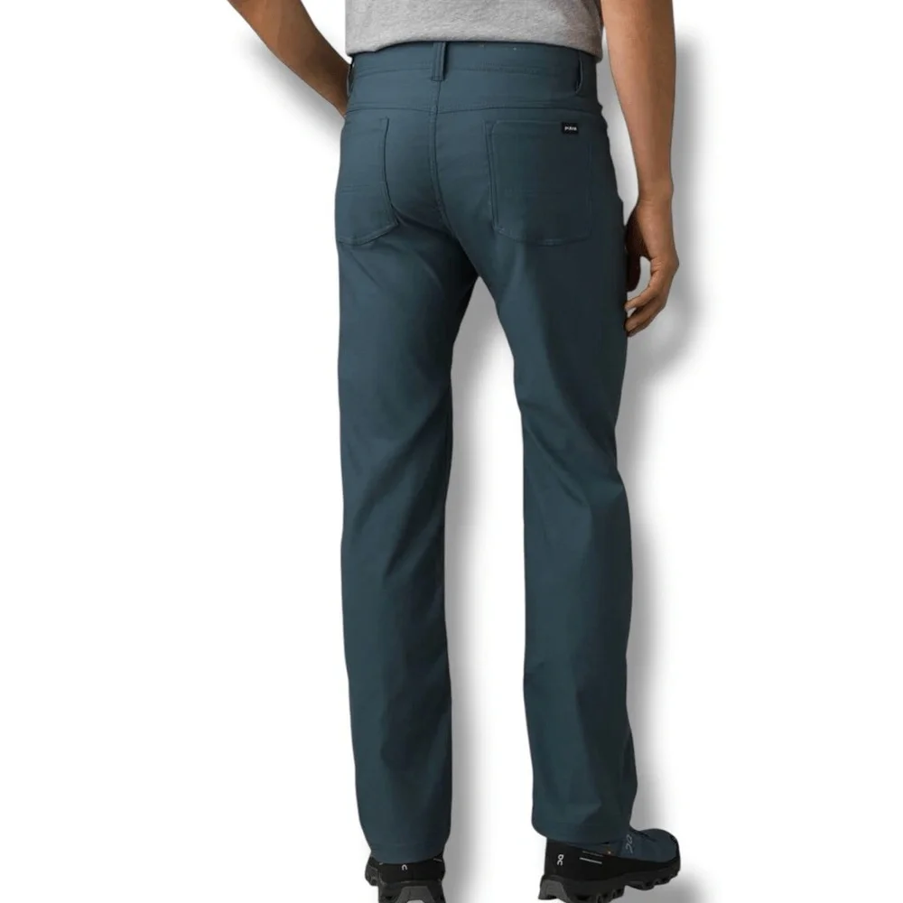 NWT - prAna Brion Pants II Mens Size 42x28 Grey‎ Blue Trousers